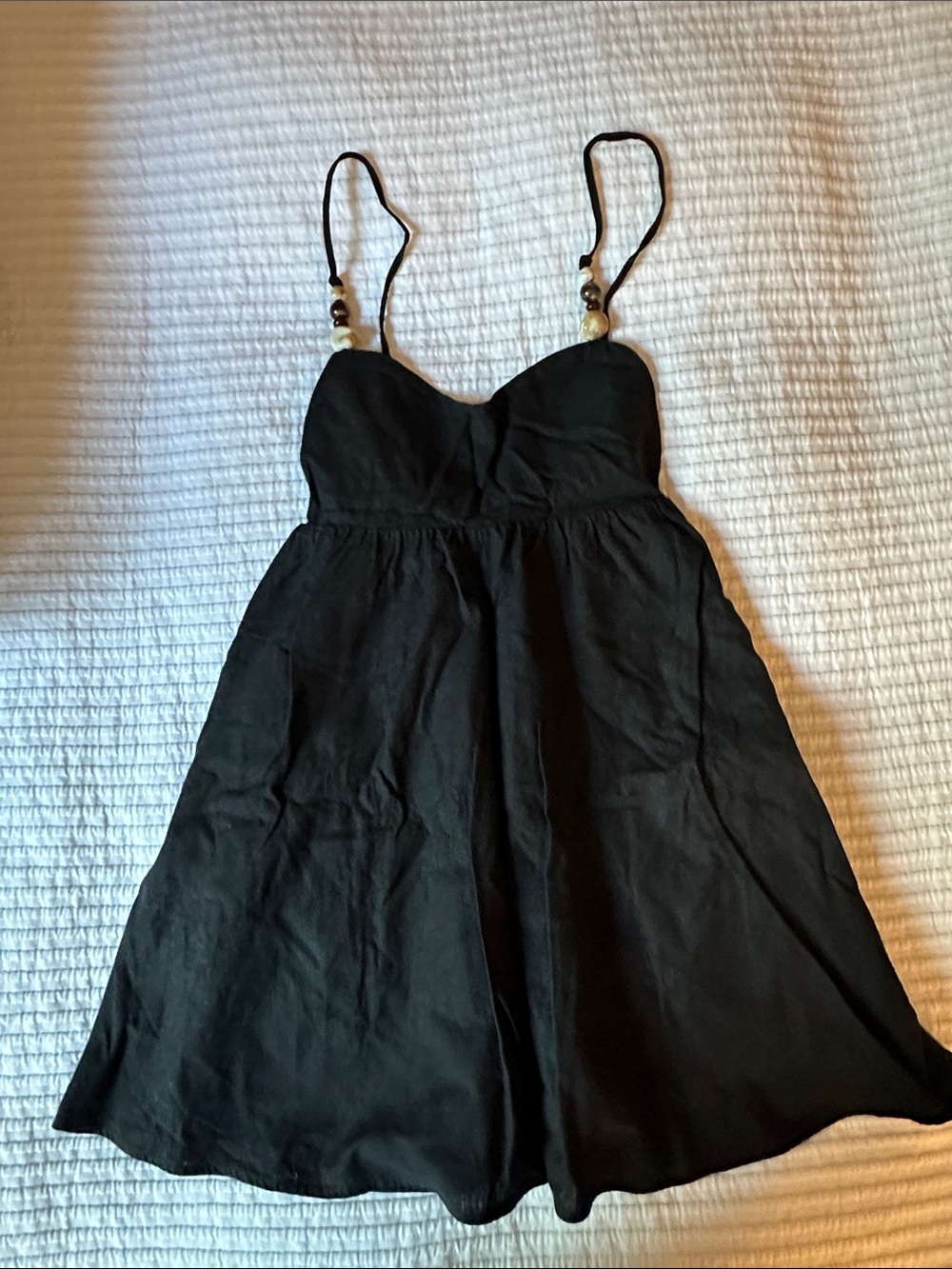 Abercrombie Black Spaghetti Strap Sundress Skort - Classic Women's Dress